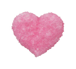 Pink sugared heart
