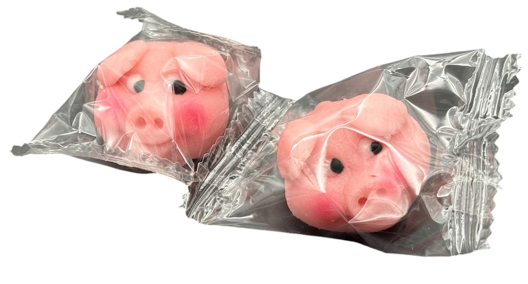 Marzipan pigs in a flow pack