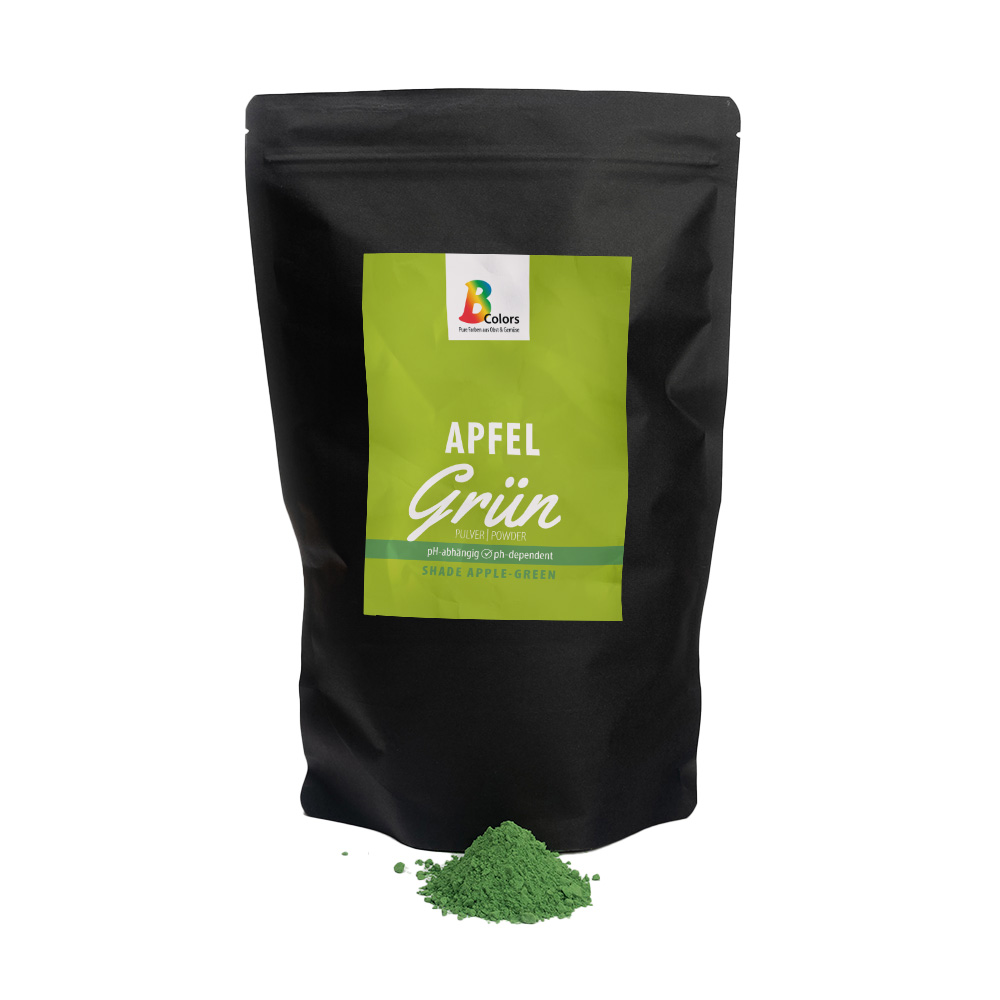 Powder zip bag apple green 750g