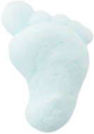 Baby feet blue