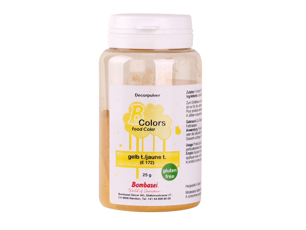 Powder paint, yellow, 25g