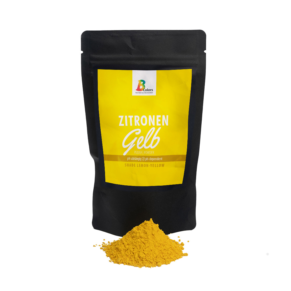 Powder zip bag yellow 120g