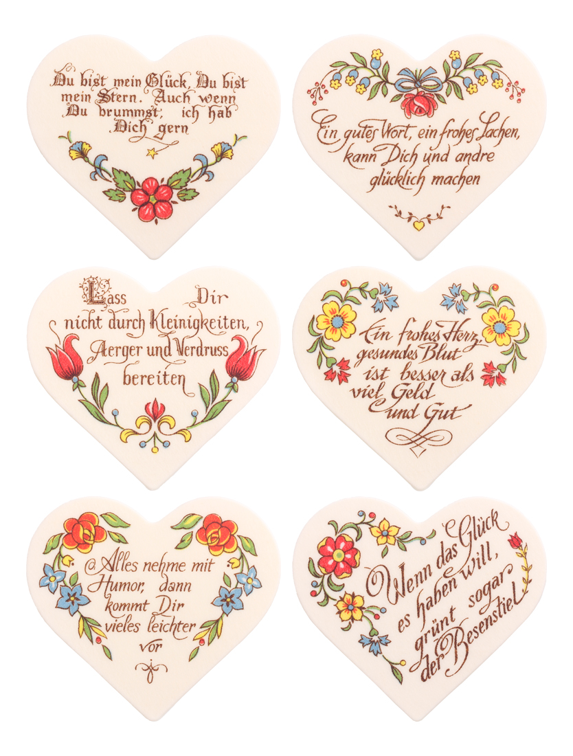 Saying hearts peasant painting