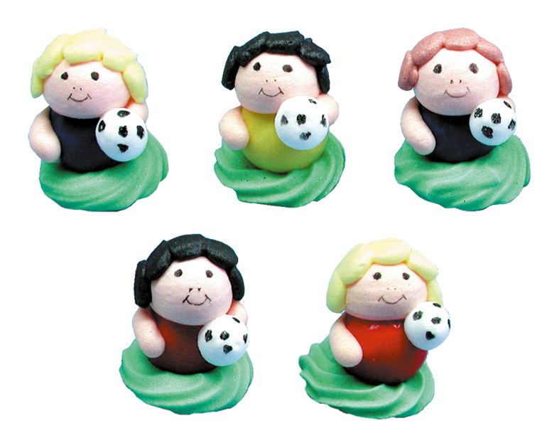 Footballer with chewing gum