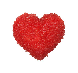 Red sugared heart