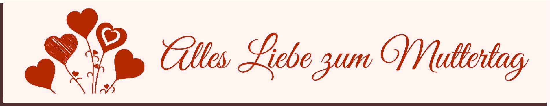 Mother's Day flying hearts