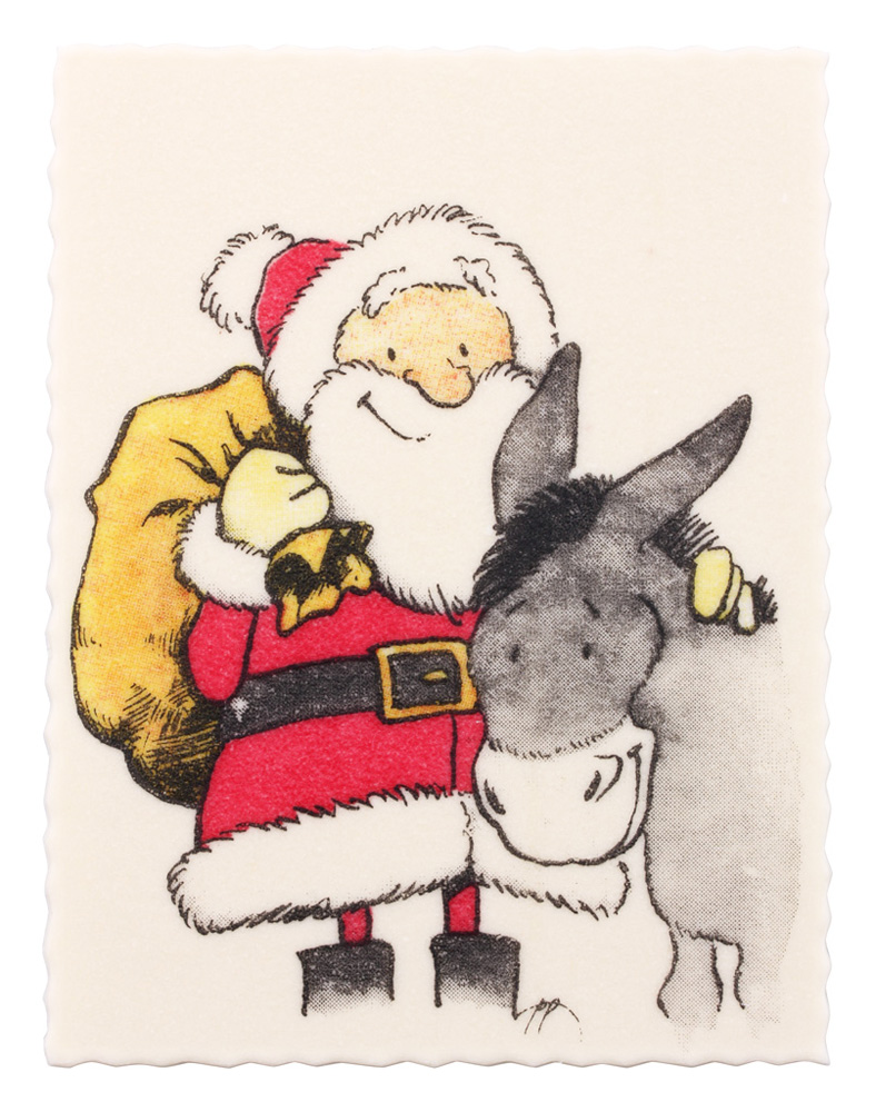 St Nicholas with donkey