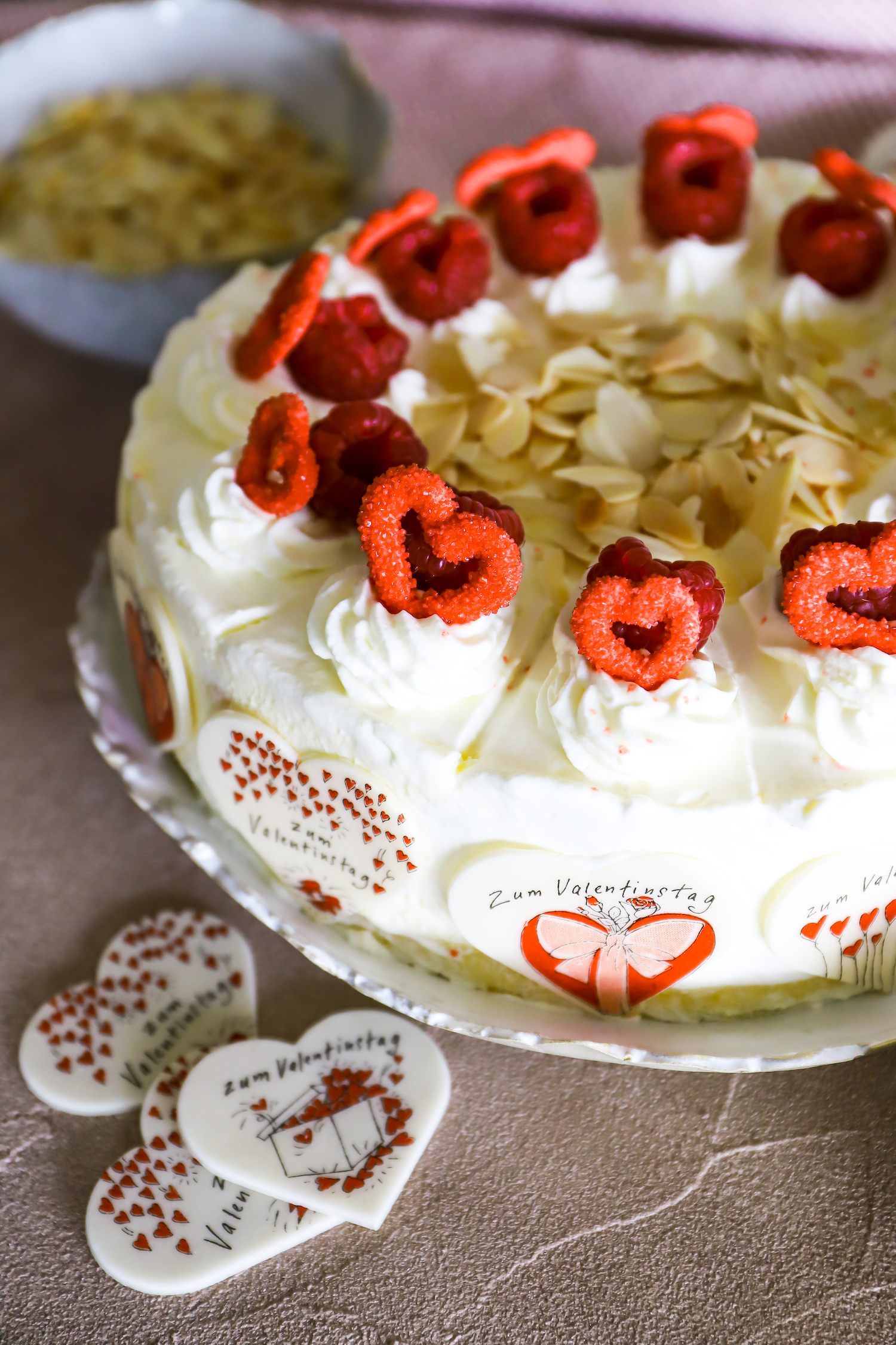 Heart frame sugared red