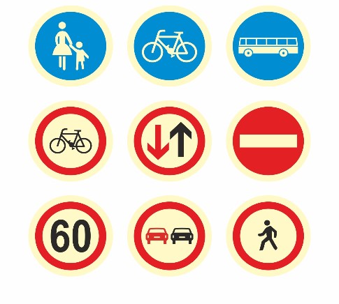Chocolate traffic sign