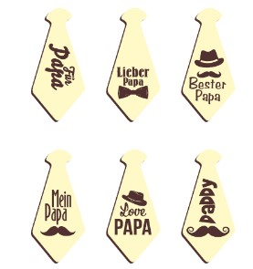 Father's Day chocolate ties