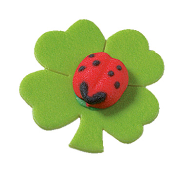 Shamrock with beetle