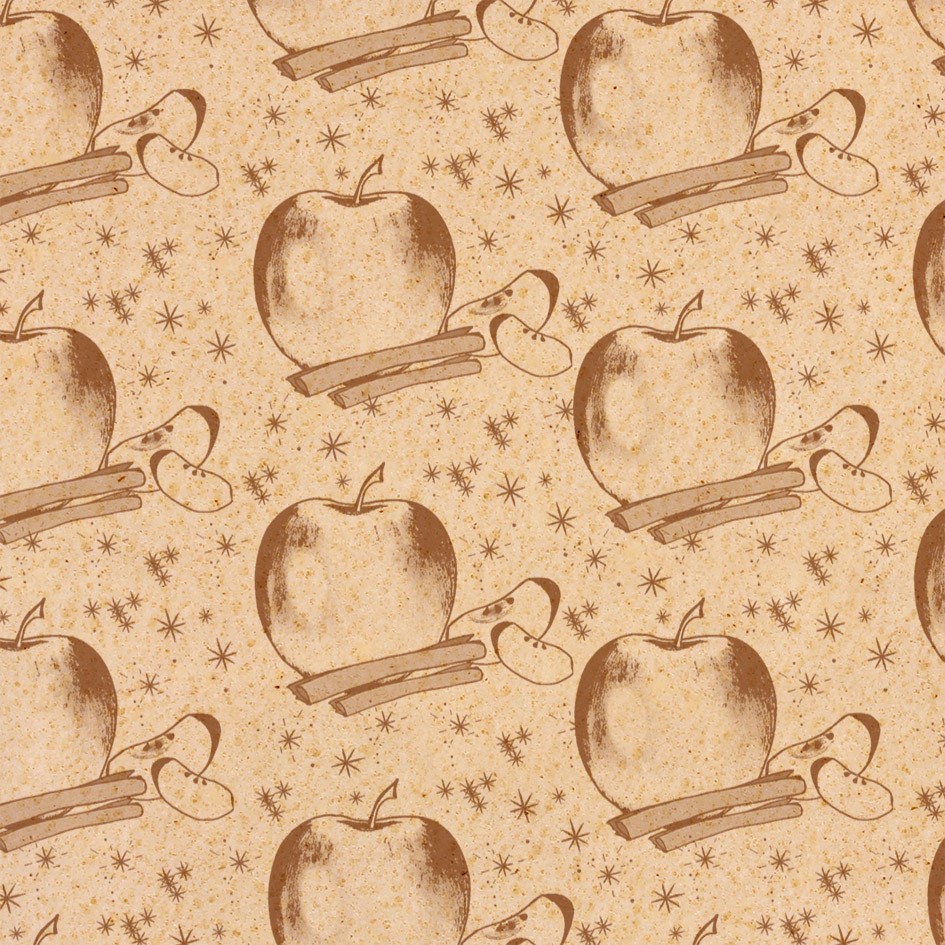 Baking foil baked apple