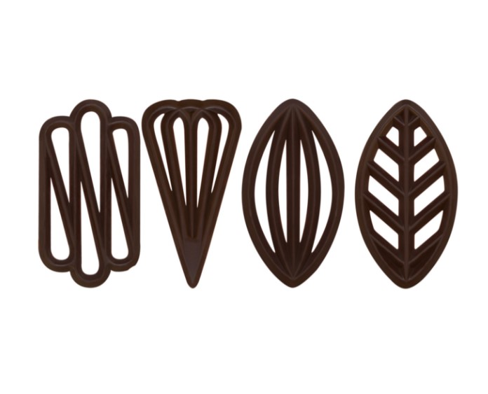 Filigree set of 4 dark