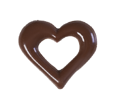Heart frame dark chocolate