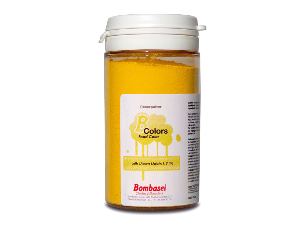 Powdered yellow dye 25g E102