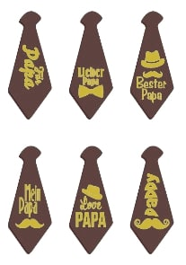 Father's Day chocolate ties